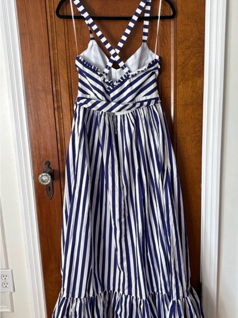 J. Crew Navy and White Striped Maxi Dress - Picture 2 of 8